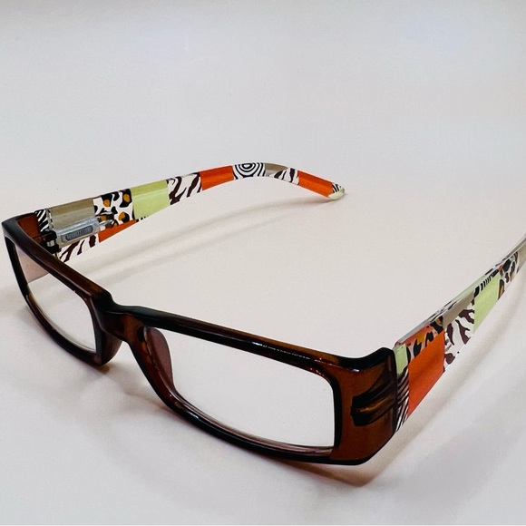 Geometric narrow readers w/ spring hinges, stylish arms & thin Aspheric Lenses - Picture 5 of 13